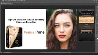 High-End Skin Retouching  Frequency Separation in Venus Panel | Photoshop Tutorial | Vidu Art