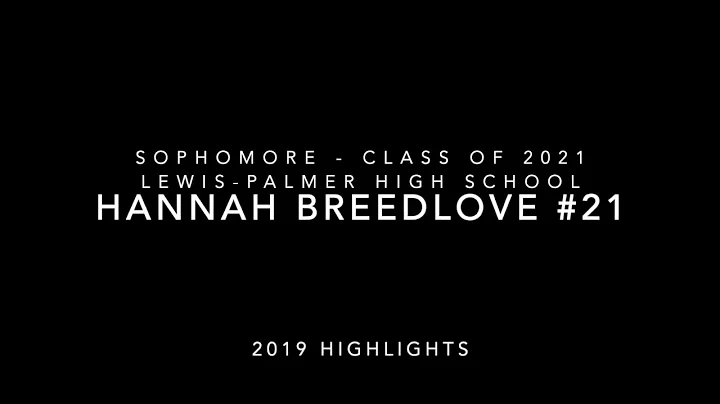 Hannah Breedlove 2019 Soccer Highlights