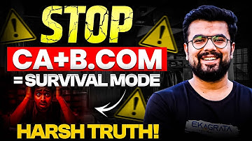CA with Regular College | CA with B.Com = SURVIVAL MODE 💀