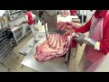 Разделка говяжей коробки на части/ Cutting of the front part of beef