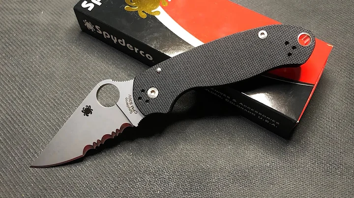 Spyderco Para 3 Combination Edge in Black G10 / unboxing / quick review / comparison / C223G