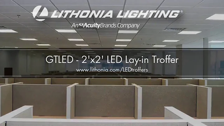 GTLED 2x2 LED Lay in Troffer from Lithonia Lighting   Why Buy LED HD, 720p
