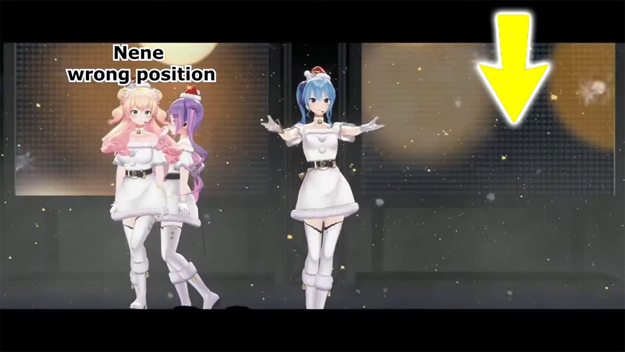 Suisei Towa sang together, but Nene made a wrong position during live performance 【Hololive】