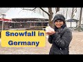 Germany ki first snowfall me toofani experience 🥶|Indian exploring food and christmas market