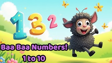 1 to 10 Counting Song for Toddlers  Sheep Dance & Jump Animation