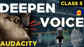 How to deepen your voice in Audacity | Audacity class 5 | Bol chaal | Adeel Shahid screenshot 5