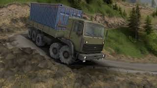 Spintires Mountain driving spintires game Off-road driving With over load