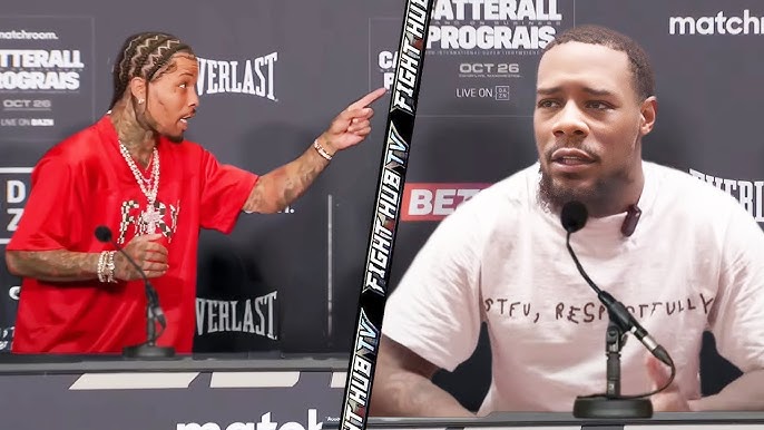 I'LL F*CK YOU UP NOW!" Gervonta Davis PRESSES Lamont Roach At Press  Conference - YouTube