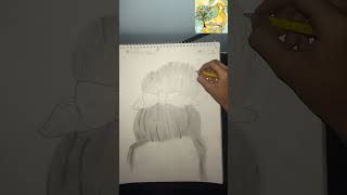 Draw a girl hair 😍🥰 #raac #viral shorts.