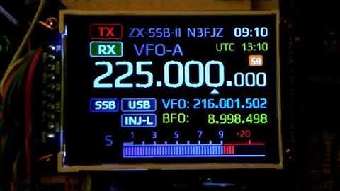 (Pt-8) ZX-SSB-II Front Panel Development (Part 8) Changed code to allow RX/TX frequencies to 450MHz