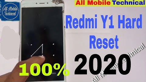 Mi Redmi Y1,Y1 Lite hard Reset working Pattern lock MD16, MD16S  Reset unlock 2020