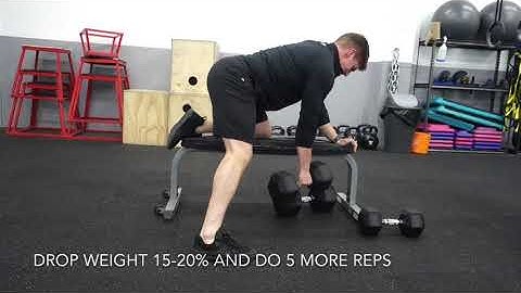 SINGLE ARM DUMBBELL ROW DROPSET