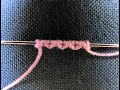 Needle Tatting Zigzag stitch