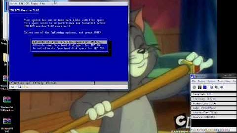 IBM Dos 5 Installation On Microsoft Virtual Pc 2007.wmv