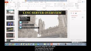 Lync Server Overview Part 1 - Instant Messaging, Presence, Sharepoint and Skill Based Search US En