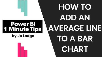 Power BI 1 Minute Tips - How to Add an Average Line to a Bar Chart