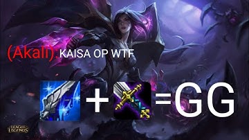 Kaisa OP Build Fast Evolved Korean style 1v9 Wild Rift