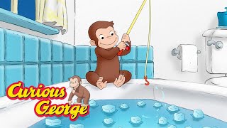 George goes ice fishing  Curious George  Kids Cartoon  Kids Movies