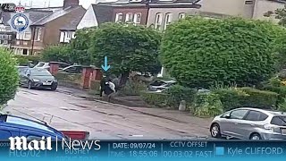 Crossbow triple killer Kyle Clifford seen outside victims' house