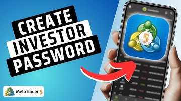 How To Create Investor Password on MT5 (MetaTrader 5)