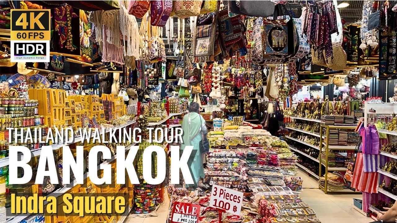 Bangkok Shopping Tour 👜 Indra Square Mall at Pratunam [4K HDR]