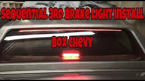 Sequential LED strip 3rd brake light install  Chevy Caprice