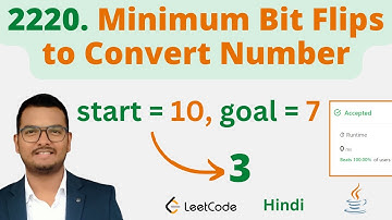 2220. Minimum Bit Flips to Convert Number || Java || Leetcode || Hindi