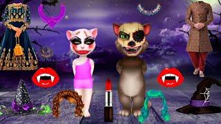 horror talKing tom billu dulhan ka saadi ki funny makeup 💄💋💅👰 comedy video screenshot 3