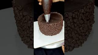 Chocolate fudge cake decoration. shorts cakemaking spongecake cakedecorating chocolatecake