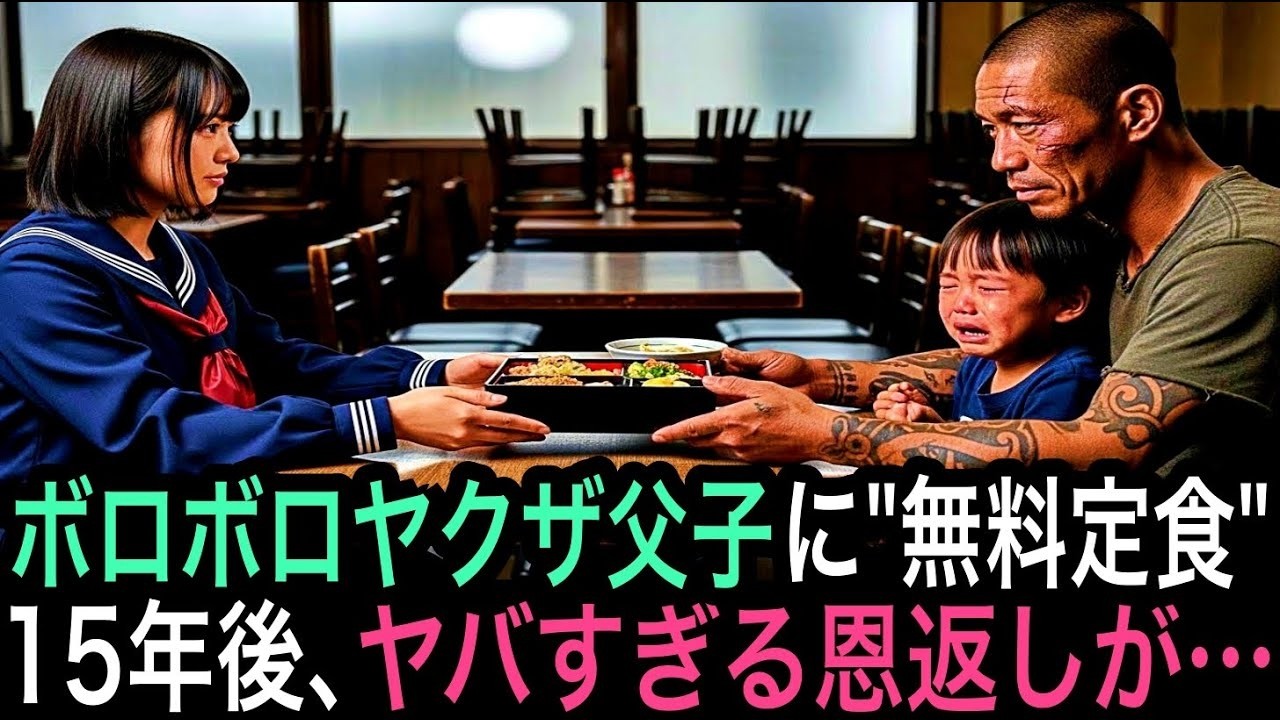 「恩は必ず返す。筋を通して。」女子高生が“ボロボロの父子”に出した無償の定食、15年後の衝撃すぎる恩返し