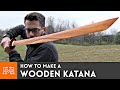 How to make a Wooden Katana from hardwood flooring // Woodworking