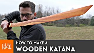 How to make a Wooden Katana from hardwood flooring // Woodworking | I Like To Make Stuff