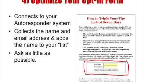 Squeeze Page Optimization - How to Improve Your Squeeze Page Tutorial