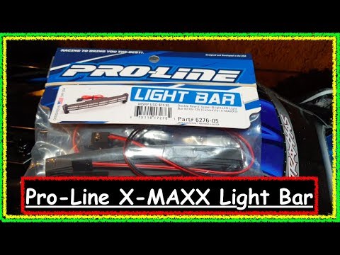 Traxxas X-Maxx - Pro-Line 6" Double Row Super-Bright LED Light Bar - Part# 6276-05 - YouTube CRAZY RC POWER