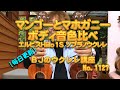 マンゴーウッドとマホガニーボディ音色比べ　エルビスHiilo1S ソプラノウクレレ ／ 【毎日更新】 BJのウクレレ講座 No.1127
