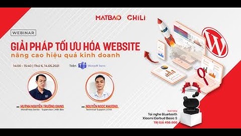 Webinar: "Giải pháp tối ưu hóa website nâng cao hiệu quả kinh doanh" | MẮT BÃO
