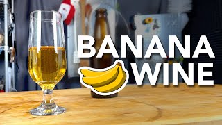 Making Banana Wine | One gallon simple recipe start to finish  with a tasting!