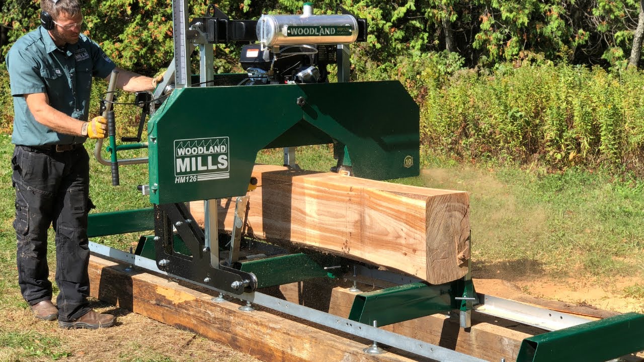 HM126 Scierie Portable, Production de Bois Compacte et Efficace