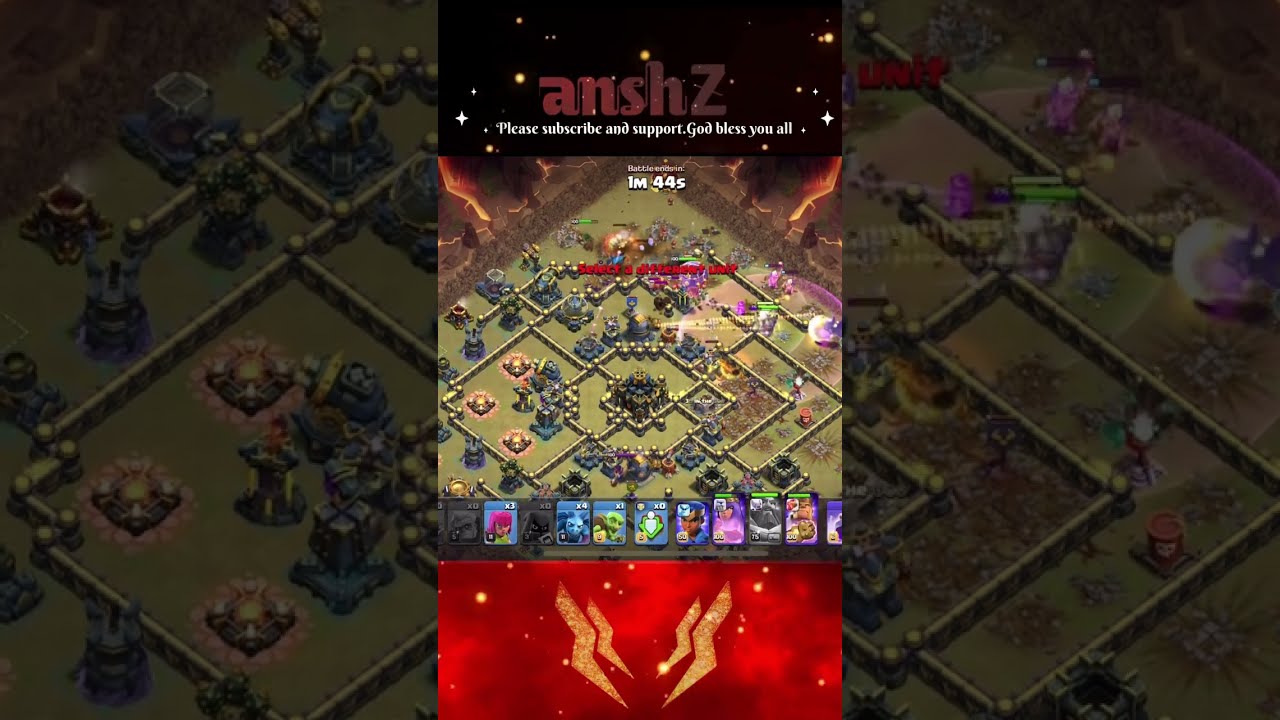 Super Witch Fire Ball Attack Strategy Three Star Any Th17 Base Coc Games Clashofclans Gaming