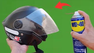 Just put WD-40 on your helmet and you will be surprised by the results! Incredible by Inova ou inventa 1,135 views 1 month ago 3 minutes, 20 seconds