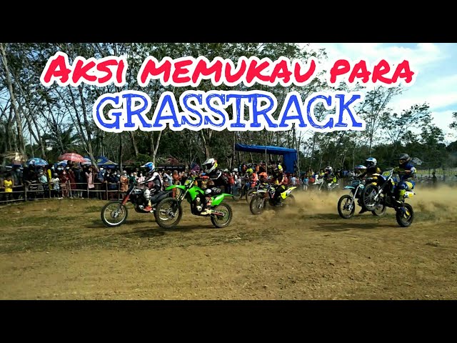 Aksi hebat Para grasstrack Motor cross di Bulim jaya tanah periuk class=