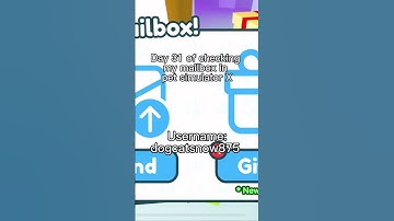 Day 31 of checking my mailbox in pet simulator X #shorts #fyp #roblox