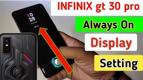 INFINIX gt 30 pro me always on display setting kaise on kare /always on display setting in infinix