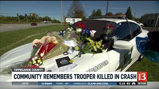 Community remembers trooper killed in crash