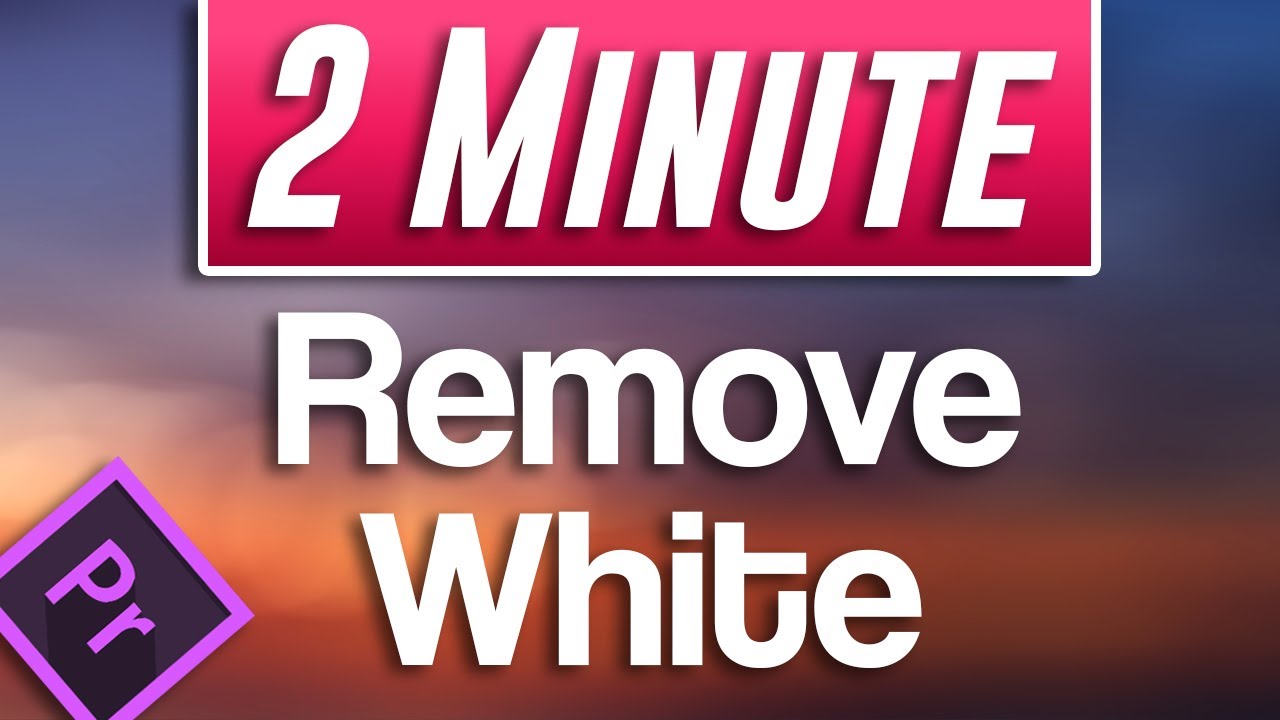 How to Remove White Background Tutorial | Premiere Pro CC - YouTube