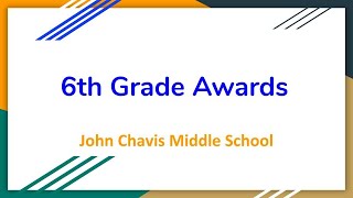 6th Grade Awards 2020
