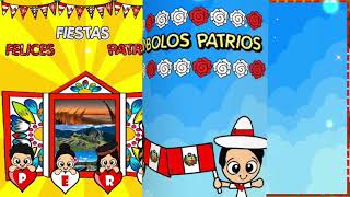 Los símbolos patrios del Perú para niños.