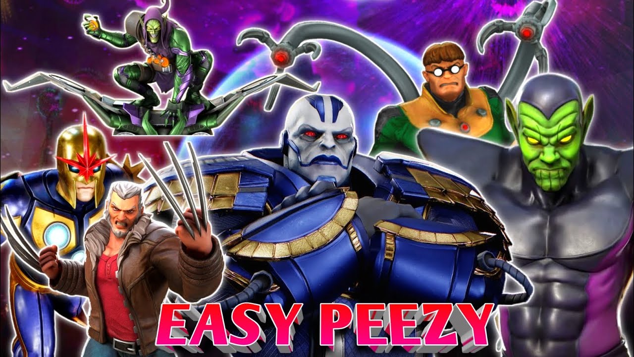 Dark Dimension 6: LEGENDARY OR APOCALYPSE NODE 14 COMPLETE (2024) MONSTER TEAM | MARVEL Strike Force