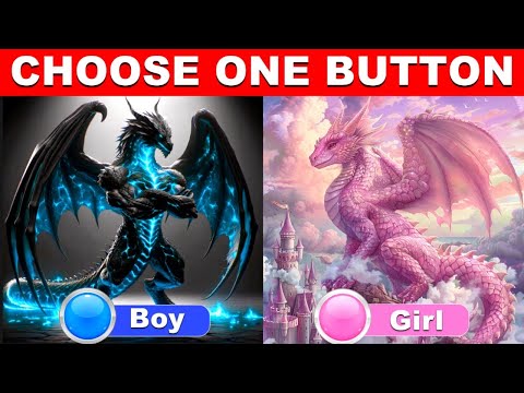 Choose One Button! 😱 BOY or GIRL Edition 🔵🔴 Select Your Side! #2 😱