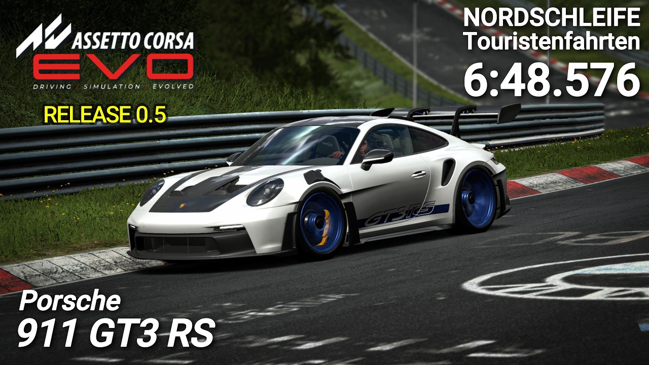 Porsche 911 GT3 RS Test Drive at the Nürburgring | Assetto Corsa EVO Early Access Release 0.5